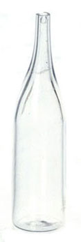 Dollhouse Miniature Clear Champagne Bottle